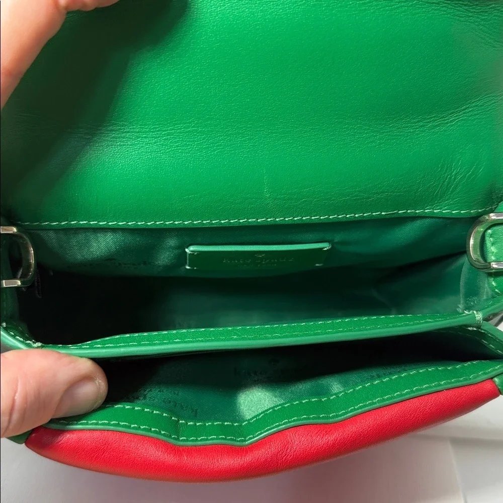 Kate Spade Puffy Watermelon Mini Top Handle bag with crossbody strap - Picture 9 of 17